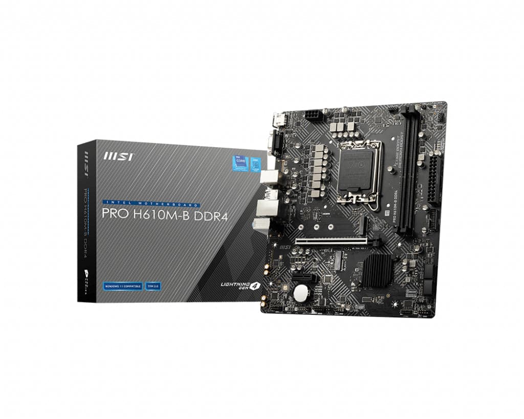 MSI PRO H610M-B DDR4 Micro-ATX LGA1700 Intel H610 MSI