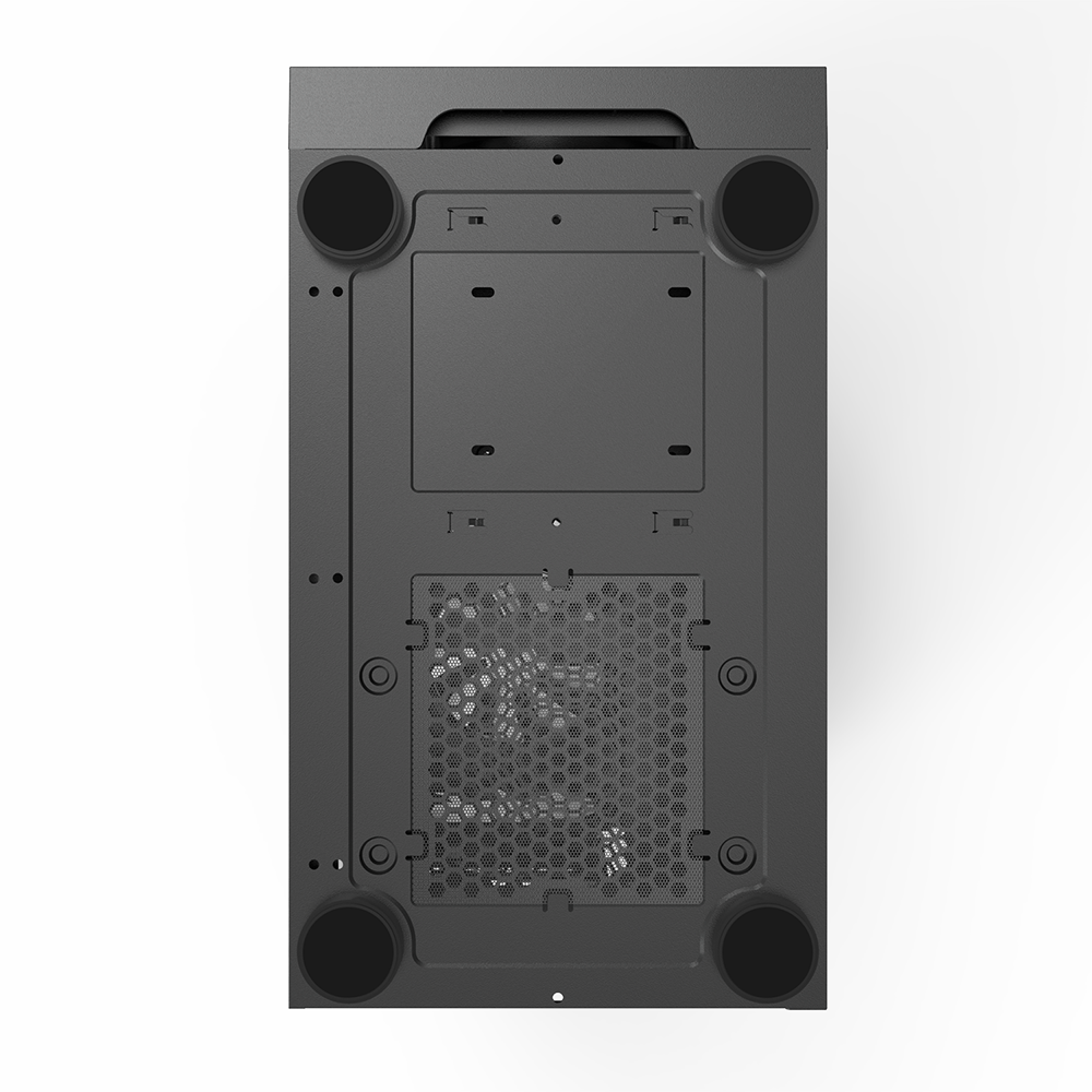 Montech X3 Glass Black – 6 Lüfter inklusive (statische RGB-Beleuchtung) – Seitenwand aus gehärtetem Glas