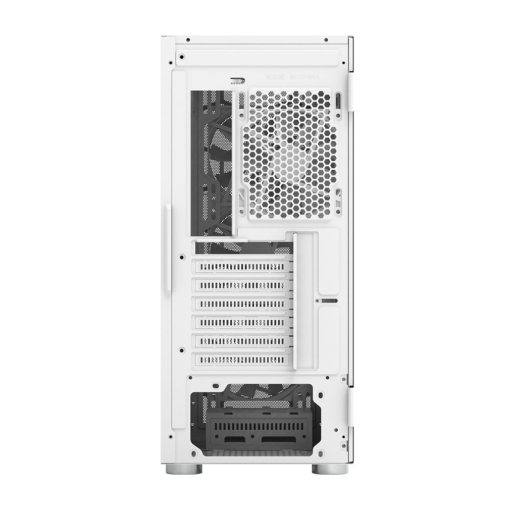 Montech X3 Glass White – 3x 140 mm statische RGB-Lüfter + 3x 120 mm statische RGB-Lüfter, seitlich schwenkbares gehärtetes Glas