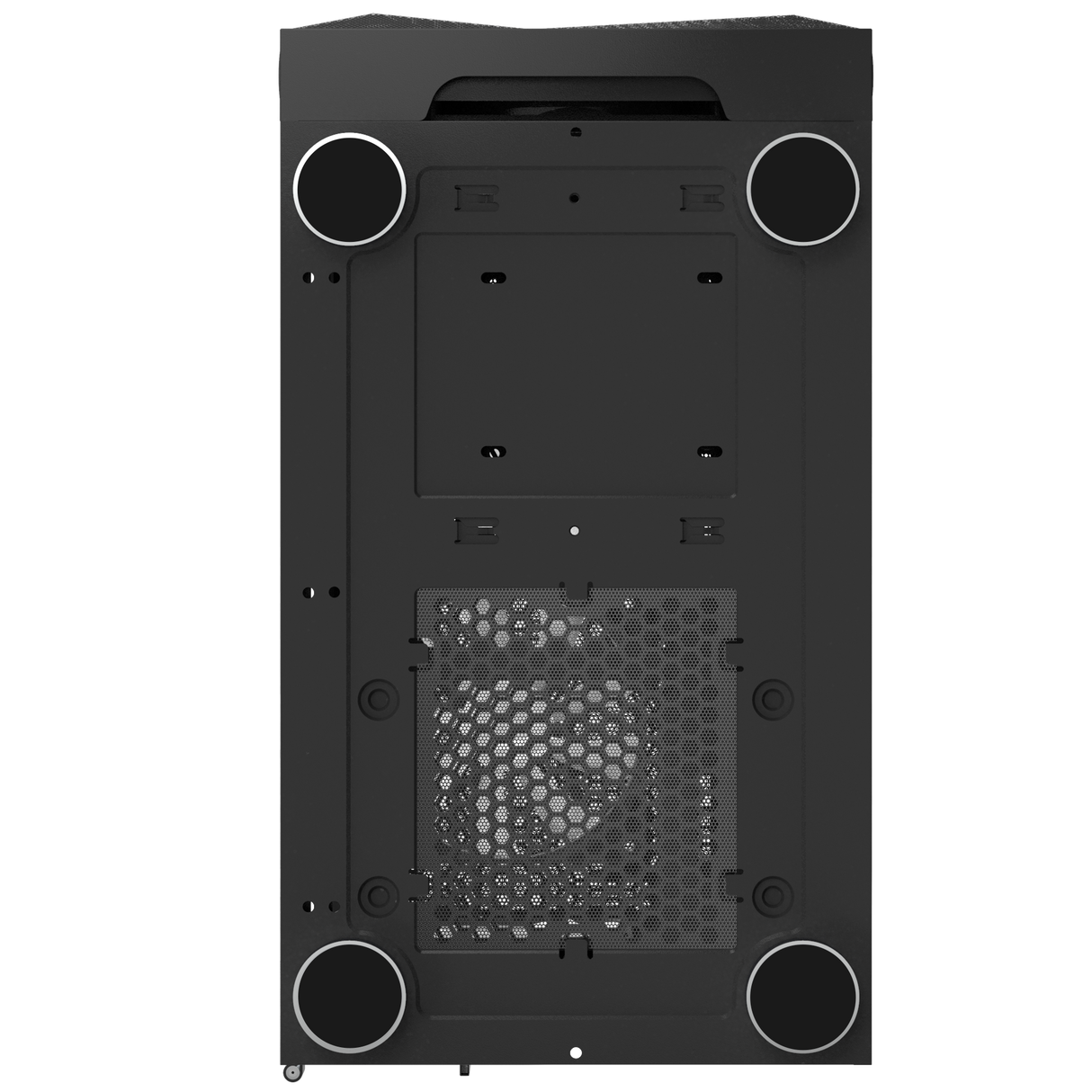 Montech X3 Mesh Black – 3x 140 mm statische RGB-Lüfter + 3x 120 mm statische RGB-Lüfter, seitlich schwenkbares gehärtetes Glas