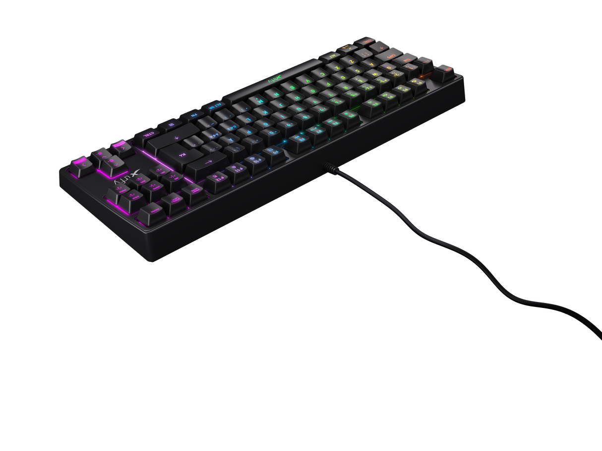 Xtrfy K4 RGB TKL SORT Mekanisk Gaming Tastatur RGB Xtrfy