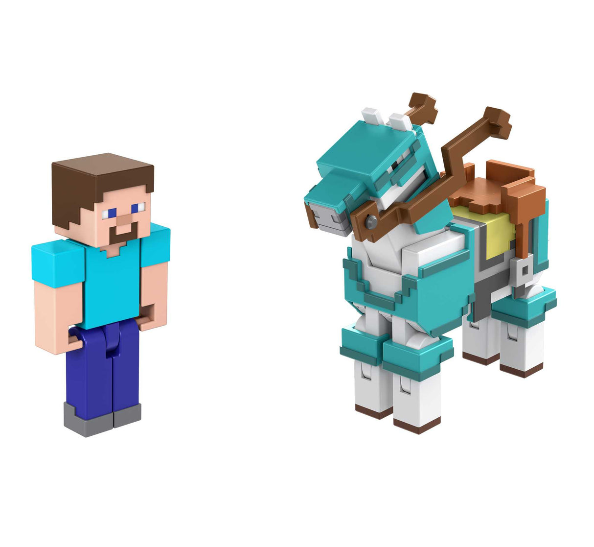 Minecraft - Gepanzertes Pferd und Steve-Figuren (HDV39)