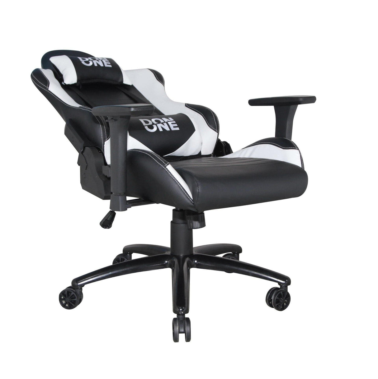 DON ONE -GC300 Gaming stol - Sort/Hvid PS5 Farver - PU Læder - Op til 120 KG DON ONE
