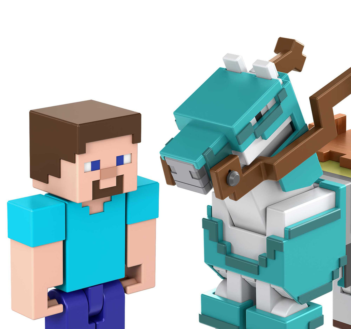 Minecraft - Gepanzertes Pferd und Steve-Figuren (HDV39)