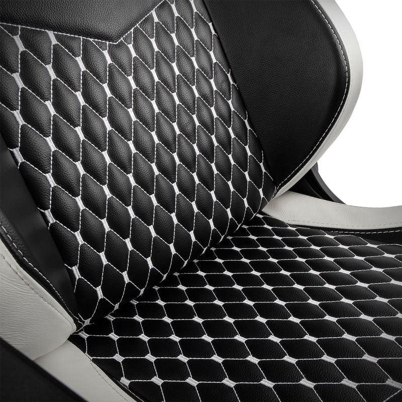 noblechairs EPIC Real Leather Sort/Hvid/Rød noblechairs