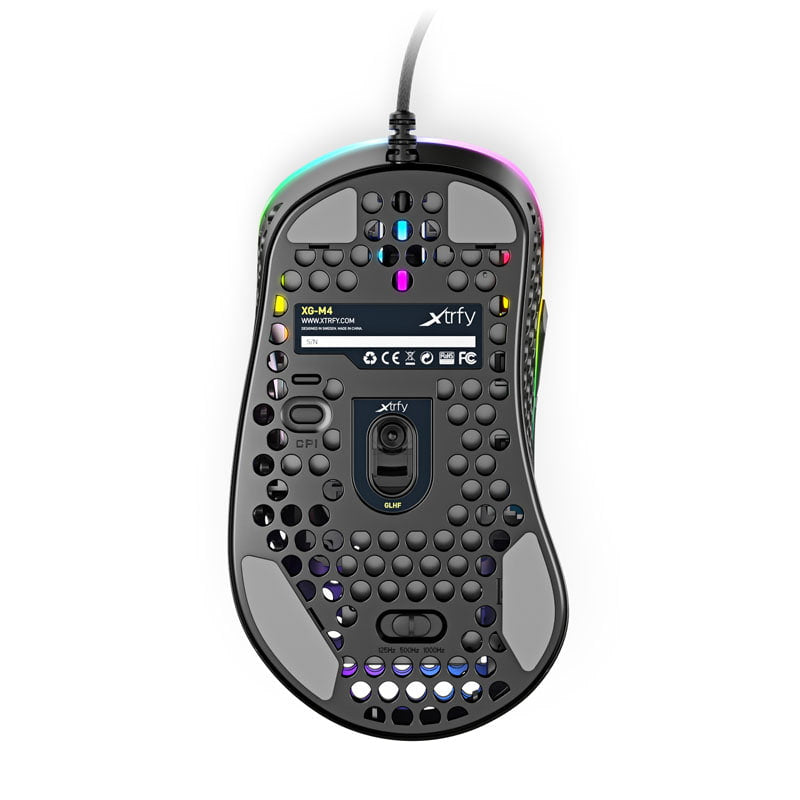 Xtrfy M4 RGB, Gaming Mouse, Black Xtrfy