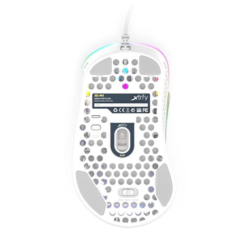 Xtrfy M4 RGB, Gaming Mouse, White Xtrfy