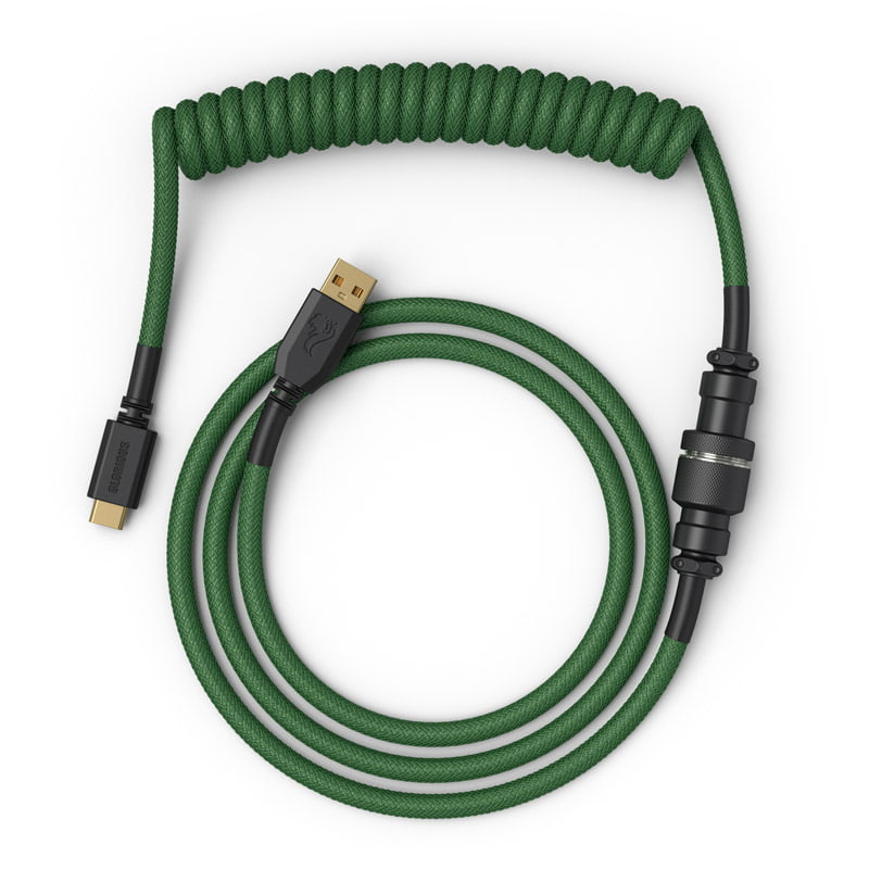 Glorious Coil Cable - Forest green Glorious
