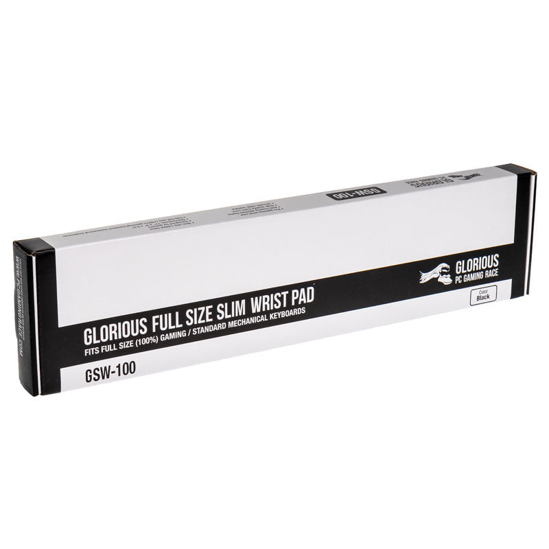 Glorious - 13 mm high Keyboard Wrist Rest Slim - Full Size, Black Glorious