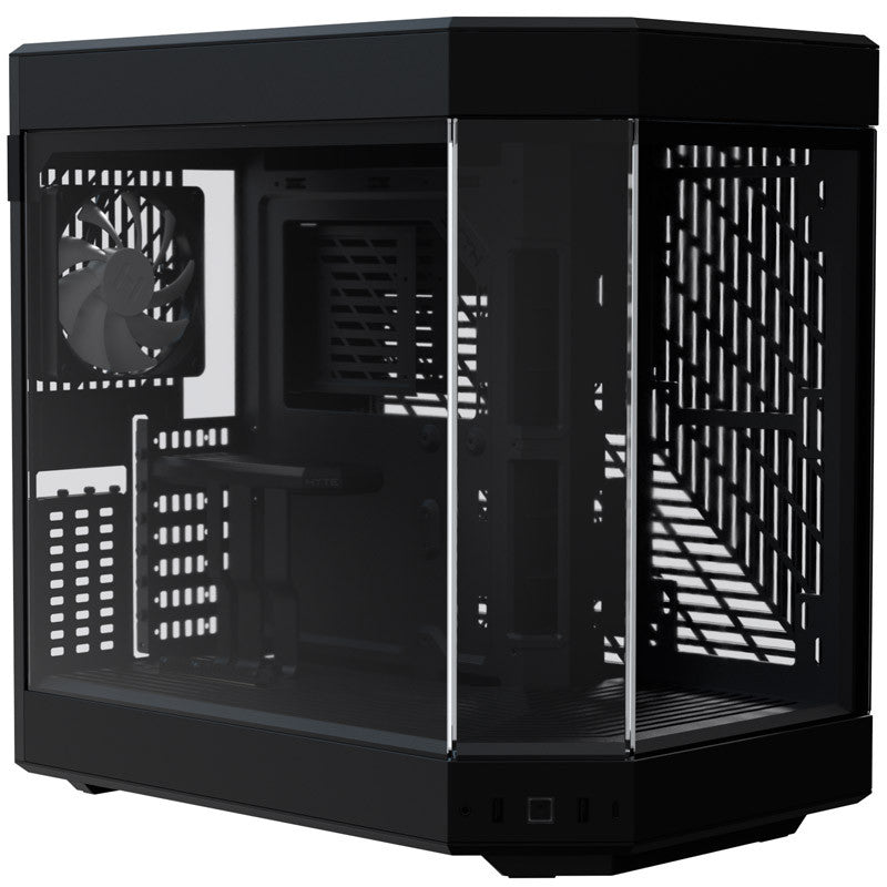 Hyte Y60 Midi Tower - Black/Black, PCI-e 4.0, Panoramic Glass View HYTE