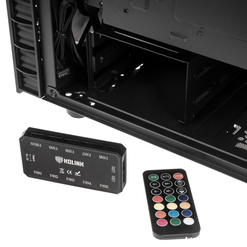 Kolink Observatory Lite Mesh RGB Midi-Tower - Black Kolink