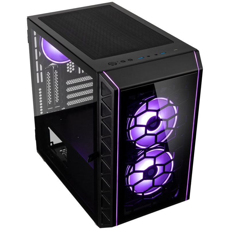 Kolink Citadel Glass SE ARGB Micro-ATX Case - Black Kolink