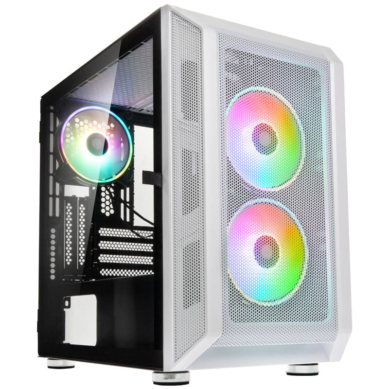 Kolink Citadel Mesh RGB Micro-ATX Case - White Kolink