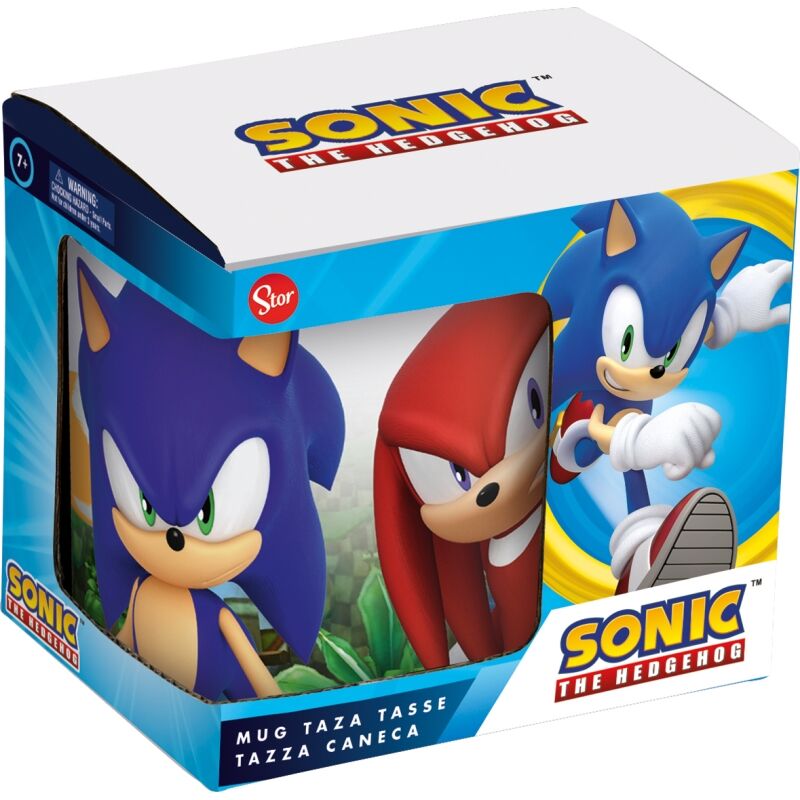 Geschenkverpackung mit Sonic-Figuren-Becher, 325 ml