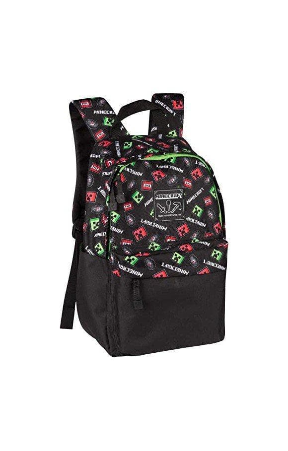 Minecraft 17 Creepy Things Backpack Green Minecraft