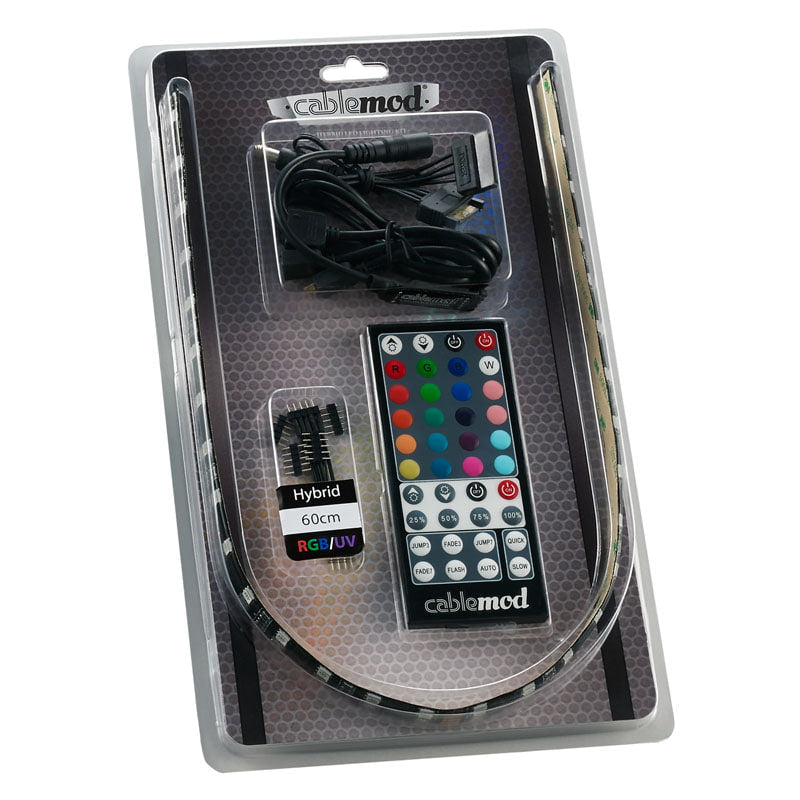 CableMod WideBeam Hybrid LED Kit 60cm - RGB/UV CableMod