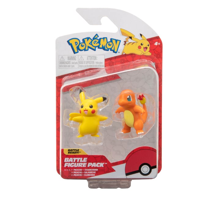 Pokémon - Kampffiguren 2 PK Glumanda und Pikachu - (PKW2852)