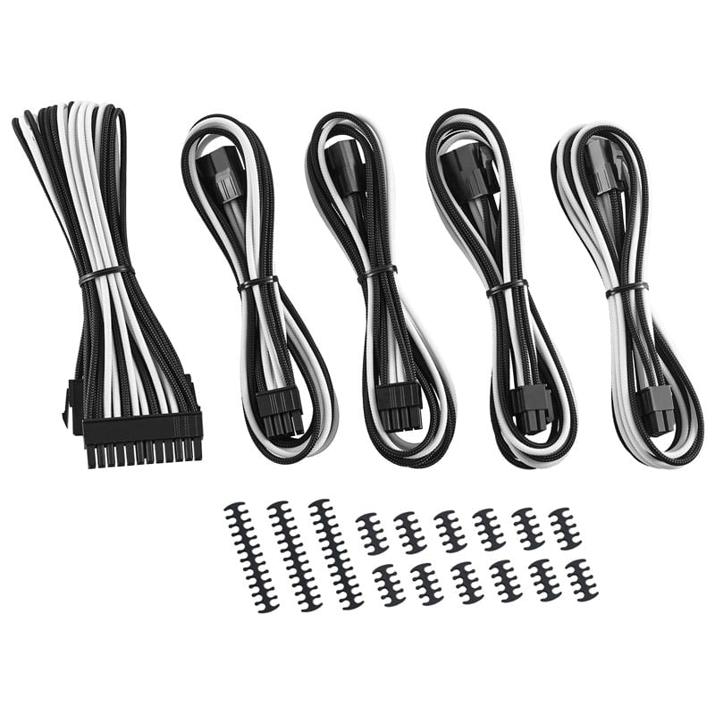 CableMod Classic ModMesh Cable Extension Kit - 8+8 Series - black/white CableMod