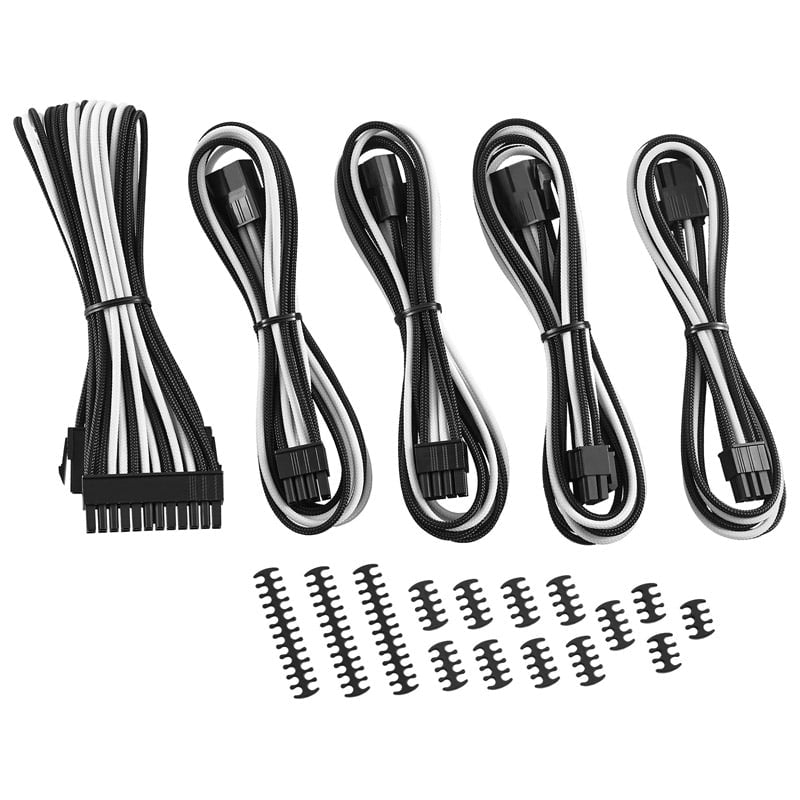 CableMod Classic ModMesh Cable Extension Kit - 8+6 Series - black/white CableMod