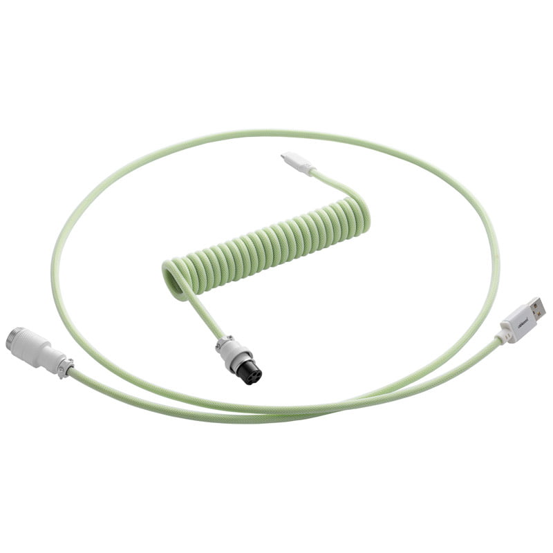 CableMod Pro Coiled Keyboard Cable USB A to USB Type C , Lime Sorbet - 150cm CableMod
