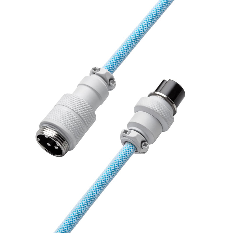 CableMod Pro Coiled Keyboard Cable USB A to USB Type C, Blueberry Cheesecake - 150cm - Geekd Gamernes valg