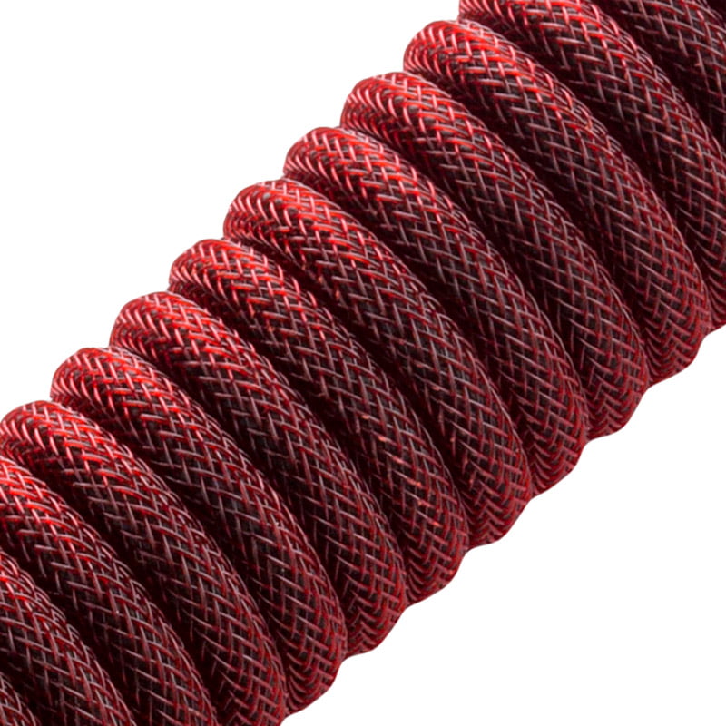 CableMod Classic Coiled Keyboard Cable USB A to USB Type C, Republic Red - 150cm CableMod