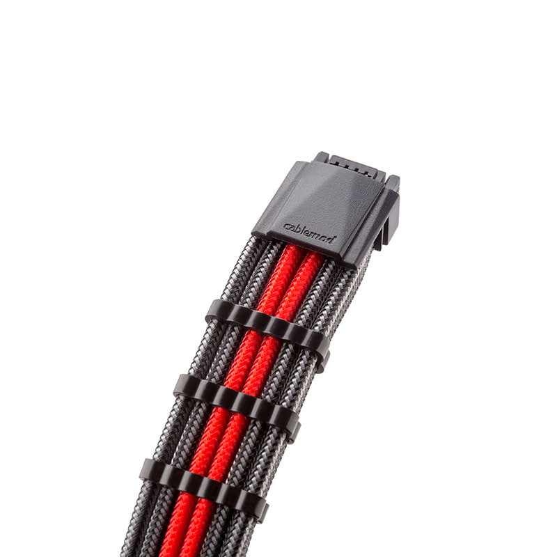 CableMod C-Series Pro ModMesh 12VHPWR auf 3x PCI-e Kabel für Corsair – 60 cm, Carbon/Rot