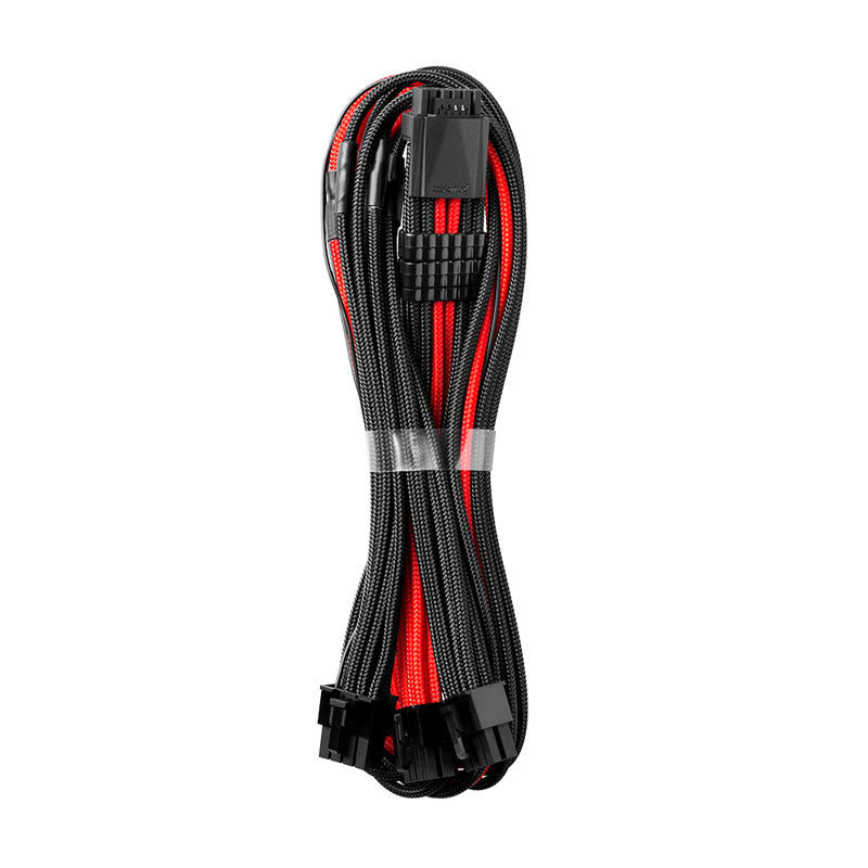CableMod RT-Series Pro ModMesh 12VHPWR auf 3x PCI-e Kabel für ASUS/Seasonic – 60 cm, schwarz/rot