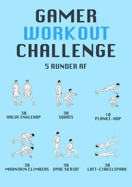 Prøv vores Gaming WORKOUT Challenge! - Geekd