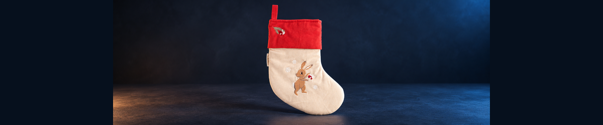 Filibabba Wonderful Winter julestrømpe – Broderede vintermotiver