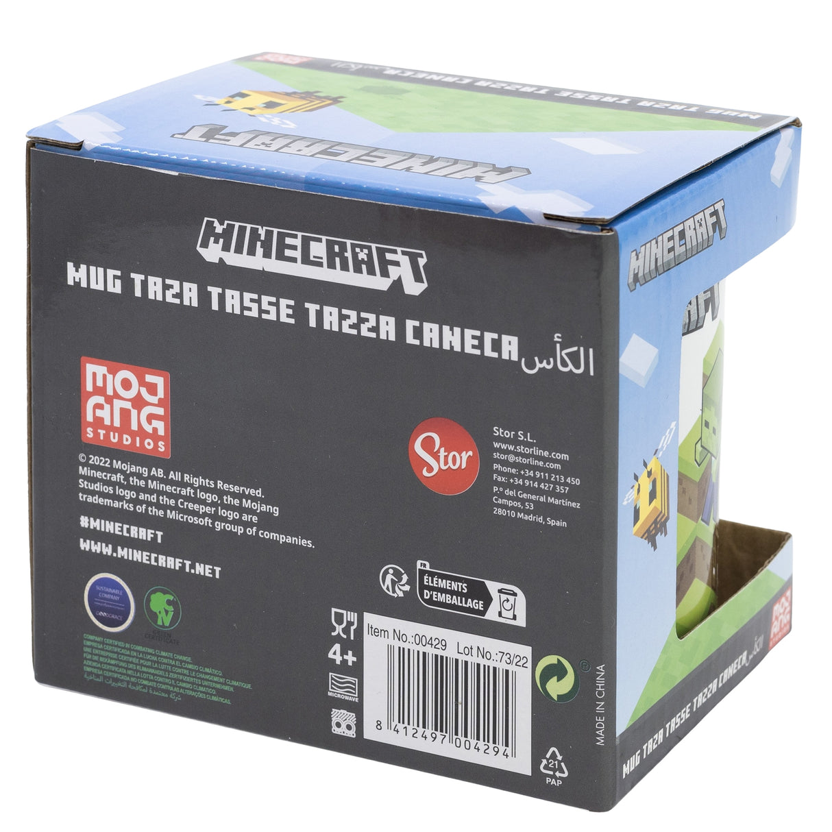 Minecraft Verden Keramisk Krus - 325 ML