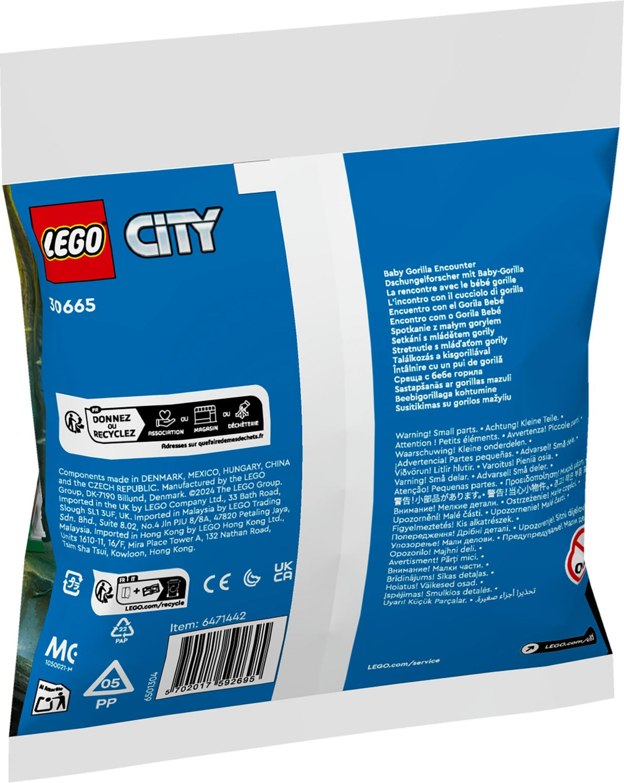 LEGO 30665 City Jungle Explorer with Baby Gorilla LEGO