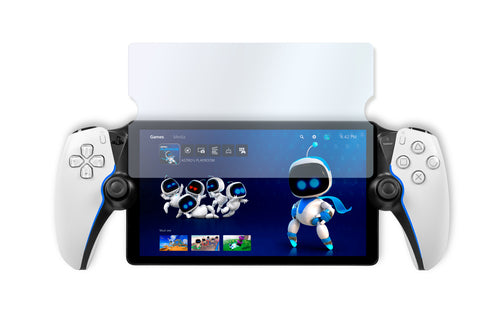 Nacon – skærmbeskytter til PlayStation Portal – produkt i brug, øvrigt udstyr er illustration