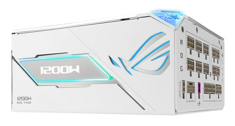 ASUS ROG Thor 1200P3 White Gaming E – 1200 W PSU – OLED-display og modulære stik