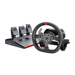PXN-V10 Pro gaming set - steering wheel + pedals + mounting clamps (PC / PS4 / Xbox One / Xbox Series X|S) PXN