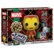 Funko Pocket Pop! Marvel julekalender – 24 figurer – kalender og viste indholdsdele