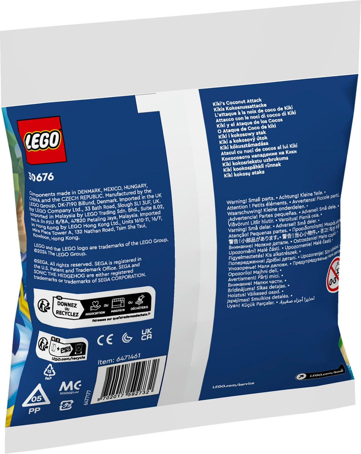 LEGO 30676 Sonic the Hedgehog Kiki's Coconut Attack LEGO
