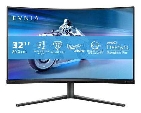 PHILIPS 32M2C5500W/00 32" 2560x1440/16:9/0.5ms/500cd/m²/HDMI DisplayPort USB 3.2 Audio Out Philips