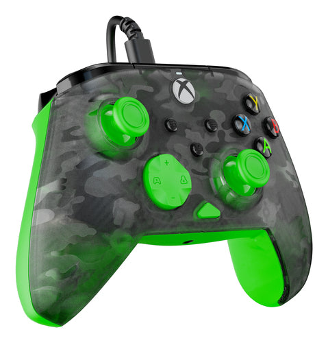 Turtle Beach Rematch Core Ghost Camo/Green – Xbox/PC – Set skråt fra venstre