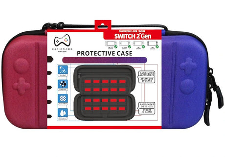 Deep Explorer Protective Case – Blå/Pink – Nintendo Switch 2 – produktbillede
