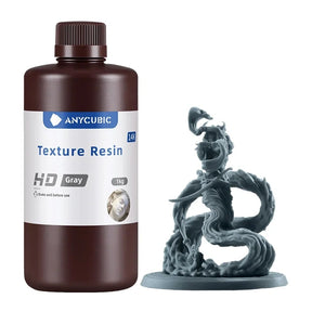 Anycubic Texture Resin HD – grå, 1 kg