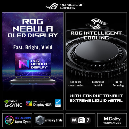 ASUS ROG Zephyrus G14 GU405AW-SY017W – vist i en samlet opsætning (vinkel 2); tastaturlayout illustrativt