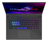 ASUS ROG Strix G16 G614PR-RV004W – tastatur og arbejdsflade set ovenfra