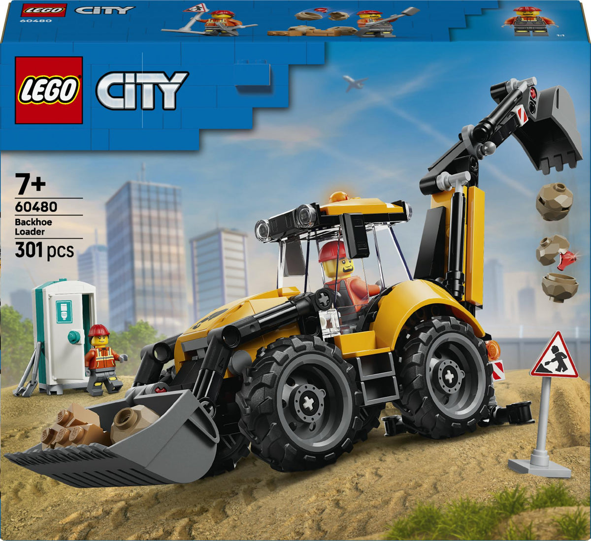 LEGO - LEGO City - Yellow Backhoe Loader (60480) LEGO