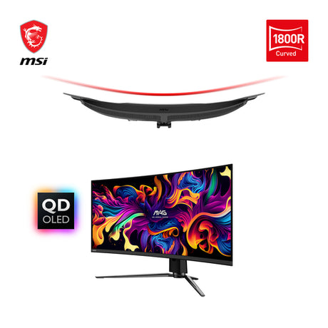 MSI MAG 341CQPDE QD-OLED – skærm – Sort