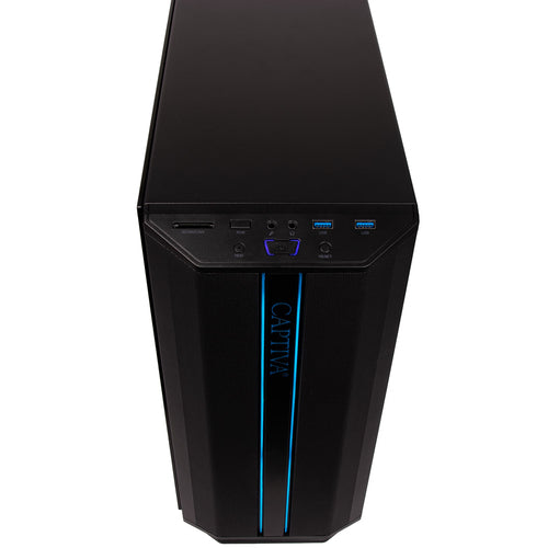 Captiva Advanced Gaming R98-206 – Ryzen 7/32 GB/1 TB/RTX 5060 – kabinettets top med tilslutninger