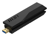 MSI BE6500 – Wi-Fi 7 USB-adapter – sammenfoldet adapter