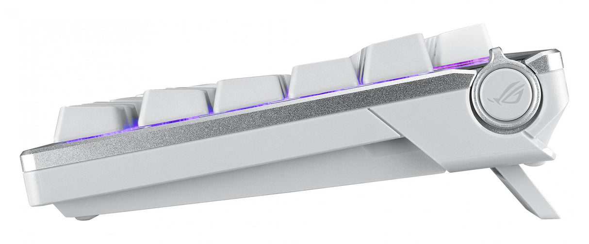 ASUS ROG AZOTH MOONLIGHT WHITE 75% Wireless DIY Custom RGB Gaming Keyboard, NX Red Switches, OLED Display, PBT ASUS