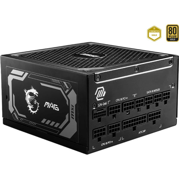 MSI MAG A1250GL – strømforsyning – Sort
