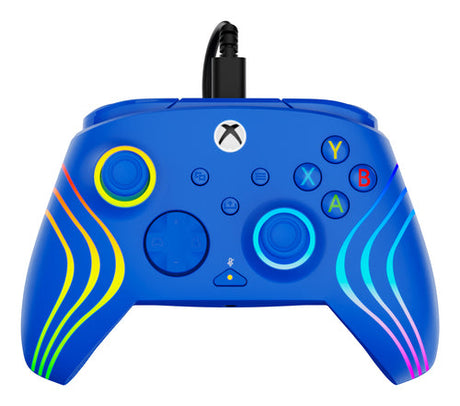 Turtle Beach Afterglow Wave Wired – Xbox/PC, blå – Front med knapper